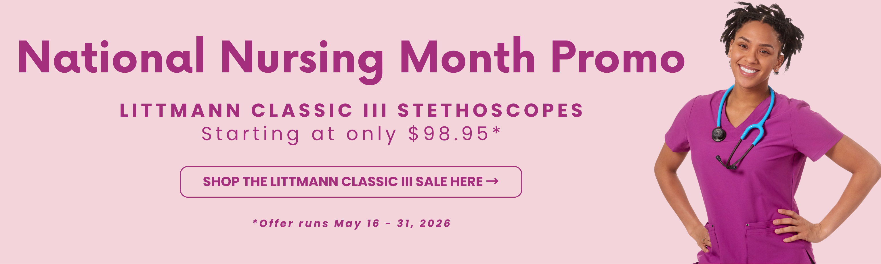 2026 Nurses Month Promo CLASSIC III (Category Banner)